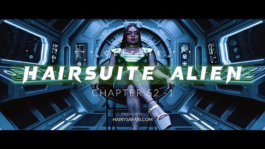 Hairy Celeste comes to Earth as Hairsuite Alien